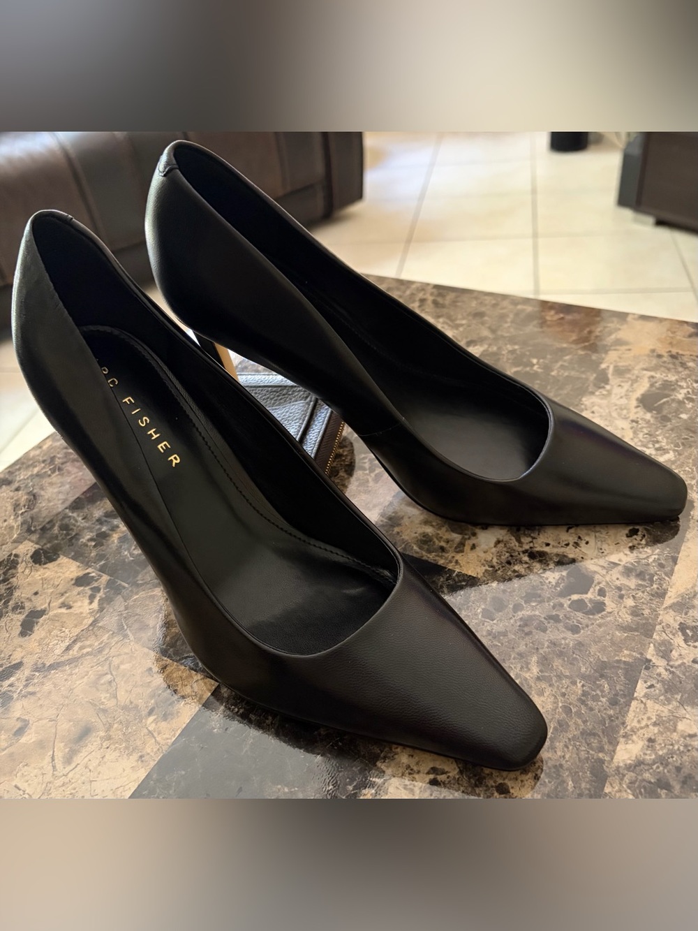 NWT Marc Fisher LTD Olivy Women’s Black Leather Stiletto Pump - Size 8